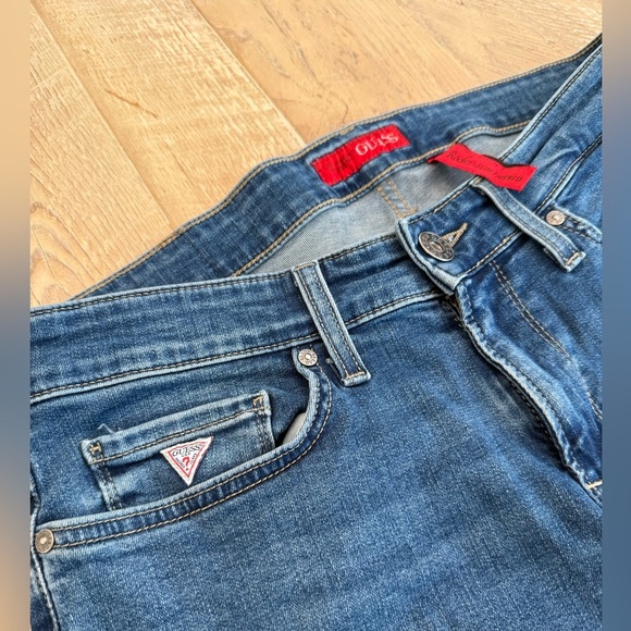 VTG Guess Brit Rocker Slim Tapered Jeans, Size: 32 - Picture 5 of 6